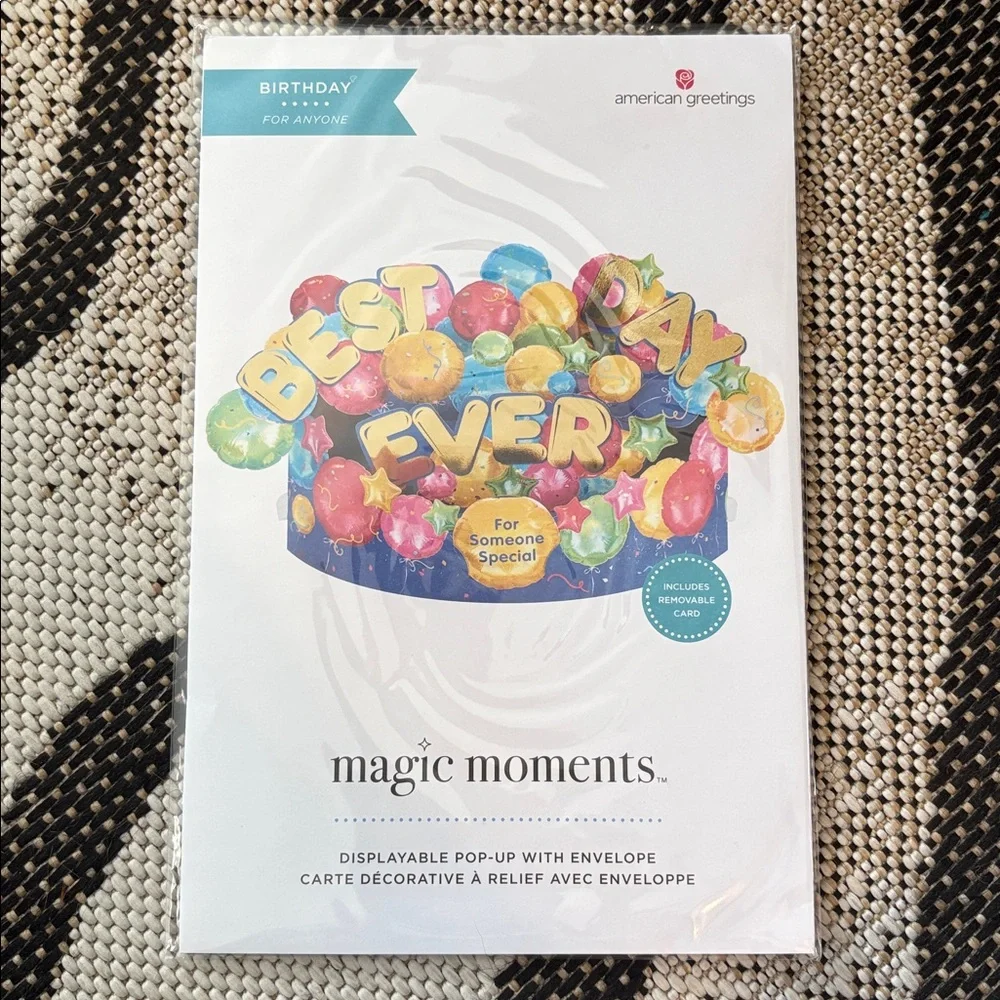 🆕American Greetings Magic Moments Displayable Pop Up Card With Envelope